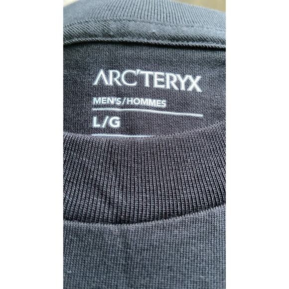 New Mens L Black Gray Arcteryx Long Sleeve Shirt - Picture 3 of 3